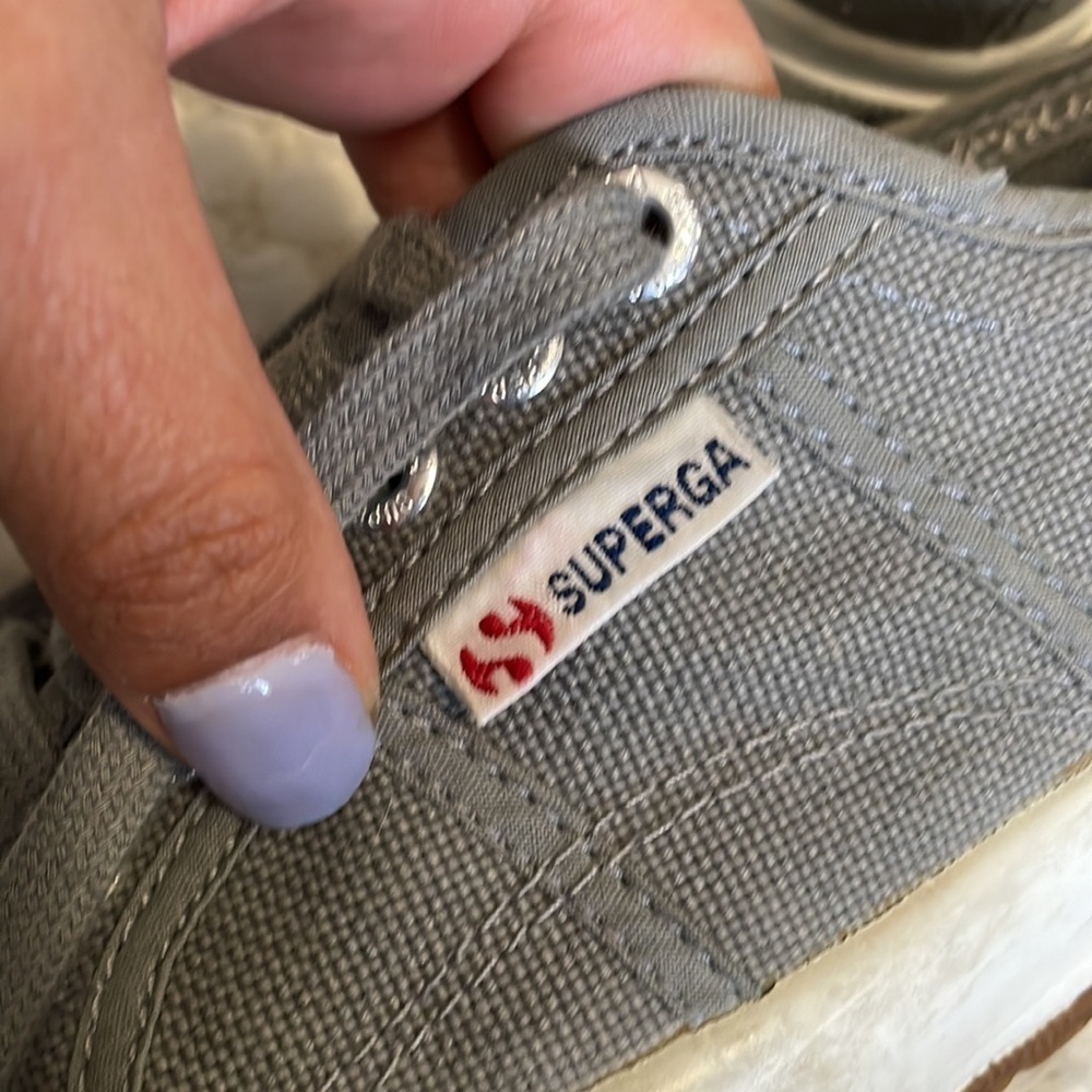 Superga Gray Canvas Sneakers - Picture 9 of 10